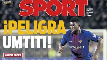 Prensa de Barcelona dice que Umtiti se aleja del equipo