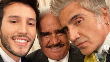 Sebastián Yatra se mostró feliz de conocer a Vicente Fernández