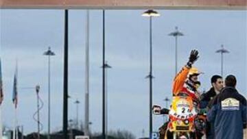 <B>CON LOS MEJORES.</B> Coma es uno de los aspirantes a ganar el Dakar 2006 en motos.