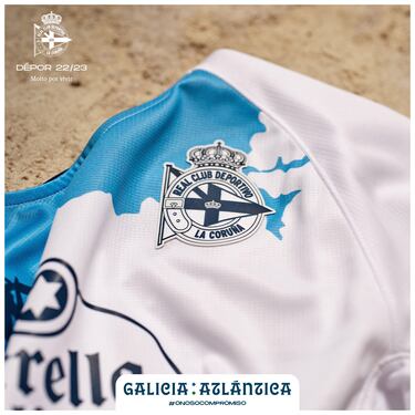 Lluvia de elogios para la original camiseta del Deportivo