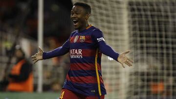 Kaptoum marcó contra el Valencia.