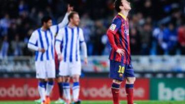 Messi lamenta el resultado del partido
