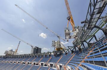 Siguen las obras de reforma del Santiago Bernabéu