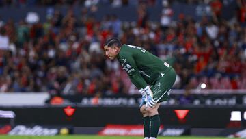 Andres Sanchez of San Lusi during the 10th round match between Atlas and Atletico de San Luis as part of the Liga BBVA MX, Torneo Clausura 2025 at Jalisco Stadium, on March 02, 2025 in Guadalajara, Jalisco, Mexico.