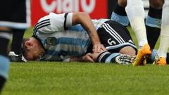 Lucas Biglia, tras su lesión: "Por suerte no ha sido nada grave"