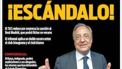 Indignación por el TAS en la prensa catalana