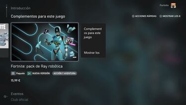 Fortnite: pack de Ray Robótica ya disponible; precio y contenidos