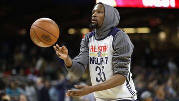 Kevin Durant, durante el All Star de Nueva Orleans.