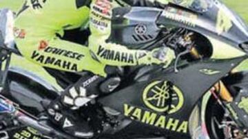 <b>OPTIMISMO. </b>Rossi está demostrando que su nueva Yamaha es una moto para ganar.