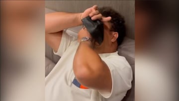 Ronaldo sufre con la prueba PCR mientras Roberto Carlos se parte de risa