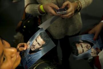 David Beckham regresa a Madrid para la presentaci車n de la nueva colecci車n de una conocida firma de ropa.