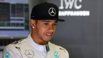 Lewis Hamilton durante la sesi&oacute;n de calificaci&oacute;n en el GP de B&eacute;lgica.