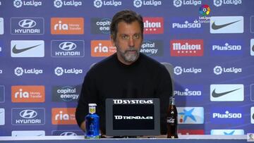 Quique Sánchez Flores: "No me voy enfadado. Partidazo"