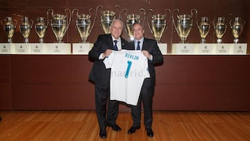 Reuvén Rivlin y Florentino Pérez.