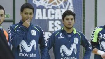 &Aacute;lex y Daniel, en la convocatoria del Inter.