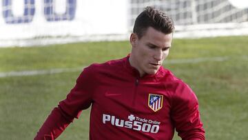 Gameiro durante un entrenamiento.