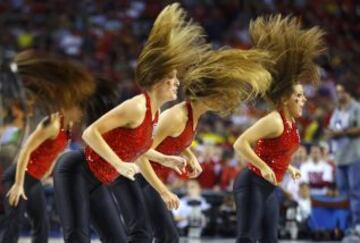 Las azafatas de la Final Four de la NCAA.