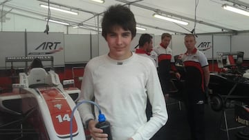Esteban Ocon, con 16 años, en su etapa en la Eurocup.