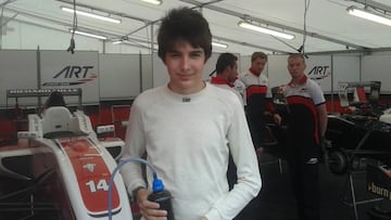 Esteban Ocon, con 16 años, en su etapa en la Eurocup.