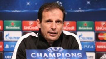 Massimiliano Allegri en rueda de prensa.
