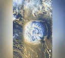 La impresionante toma de satélite de la erupción submarina que provoca el tsunami de Tonga
