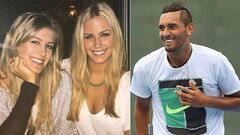 Im&aacute;genes de la tenista canadiense Genie Bouchard con su hermana gemela, Beatrice, y del tenista australiano Nick Kyrgios.