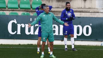 Seti&eacute;n, en un entrenamiento. 