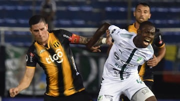 Guaraní y Deportivo Cali en partido de la primera ronda de la Copa Sudamericana.