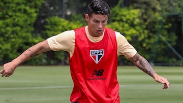 Luis Zubeldía habla de la situación de James Rodríguez en Sao Paulo.