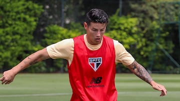 Luis Zubeldía habla de la situación de James Rodríguez en Sao Paulo.