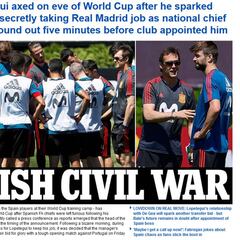 "La Selección española castiga la alta traición de Lopetegui"