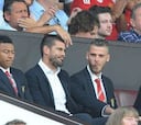 De Gea y Valdés, en la grada viendo el debut del United