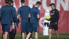 Lopetegui, en un entrenamiento. 