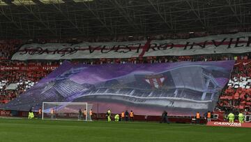 El Molinón, en el derbi asturiano