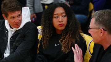 Naomi Osaka, durante un partido de la NBA.