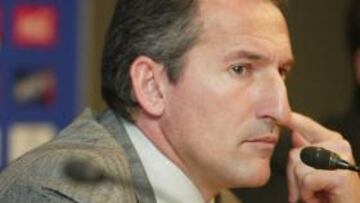 <strong>CRÍTICO.</strong> Begiristain se mostró muy crítico y acusó directamente a Rijkaard y los jugadores de la mala temporada.