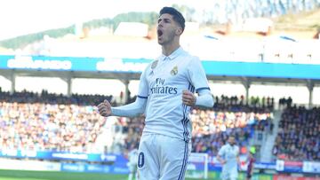 Asensio celebra su gol ante el Eibar.