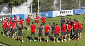 El entrenamiento del Barcelona y del Atl¨¦tico