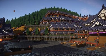 El Japón feudal más increíble recreado en Minecraft
