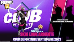 Así es el skin Lobo Ardiente del Club de Fortnite de septiembre 2021