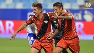 Trejo celebra su gol al Zaragoza con Comesa&ntilde;a.