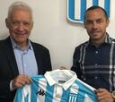 Díaz prometió defender a Racing 'con honor y sacrificio'