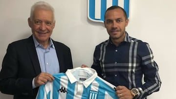 Díaz prometió defender a Racing 'con honor y sacrificio'