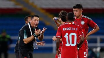 Héctor Cárdenas durante el partido entre Colombia y Brasil en el Sudamericano Sub 20.