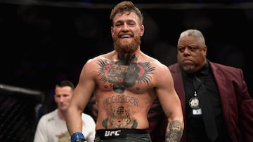 Conor McGregor durante su pelea ante Khabib Nurmagomedov en el UFC 229 en el T-Mobile Arena de Las Vegas, Nevada.