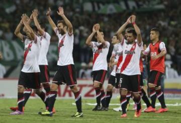 Atlético Nacional y River Plate igualaron 1-1 en la primera final de la Copa Sudamericana. 