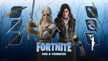 fortnite ciri yennefer the witcher nuevas skins