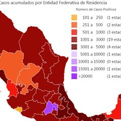 Mapa y casos de coronavirus en México por estados hoy 5 de junio