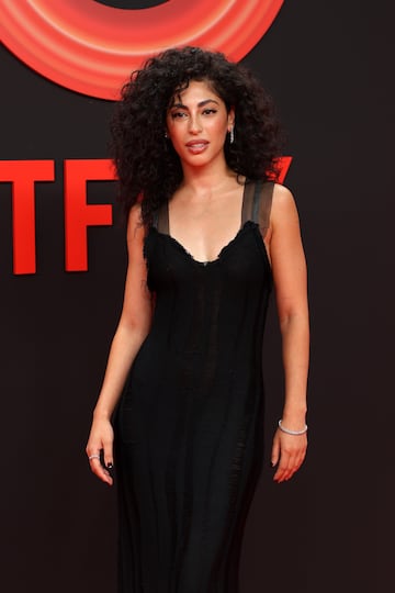 Mina El Hammani durante la fiesta que organiza Netflix para celebrar el 10º aniversario de su llegada a España.