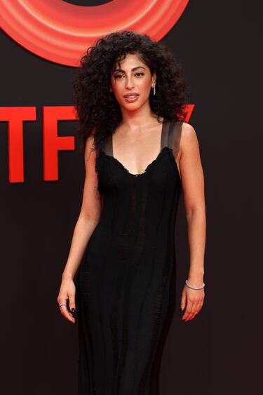 Mina El Hammani durante la fiesta que organiza Netflix para celebrar el 10º aniversario de su llegada a España.